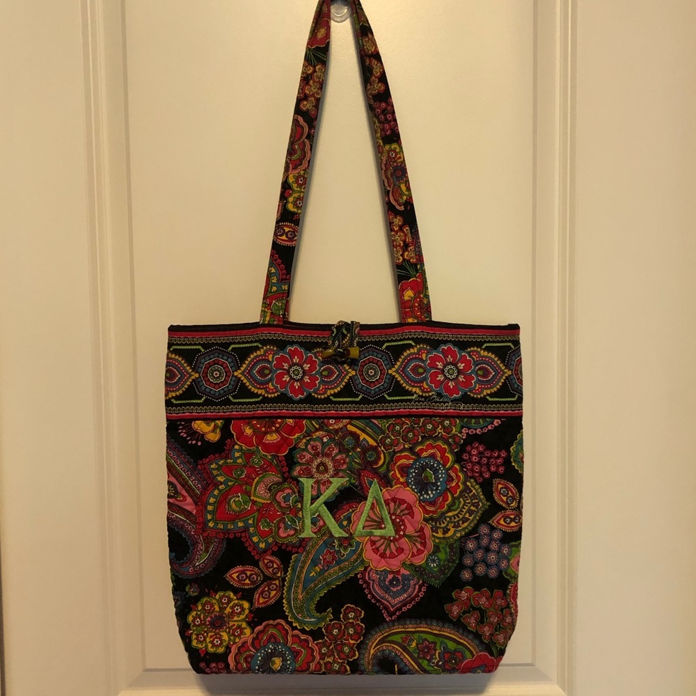 Kappa Delta embroidered Vera Bradley tote bag